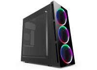 Rampage X-CORE HD Audio 3*çift Rainbow Fanlı 1*Usb 3.0 + 2* Usb 2.0 Cam Pencereli Oyuncu Kasa - 1